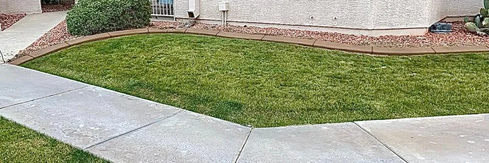 Top-rated lawn mowing service with custom design in Glendale, AZ by Affordable Curbing