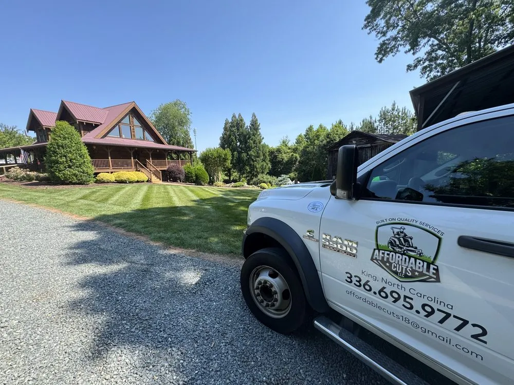 Top-rated outdoor landscaping for year-round maintenance in King, NC by Affordable Cuts