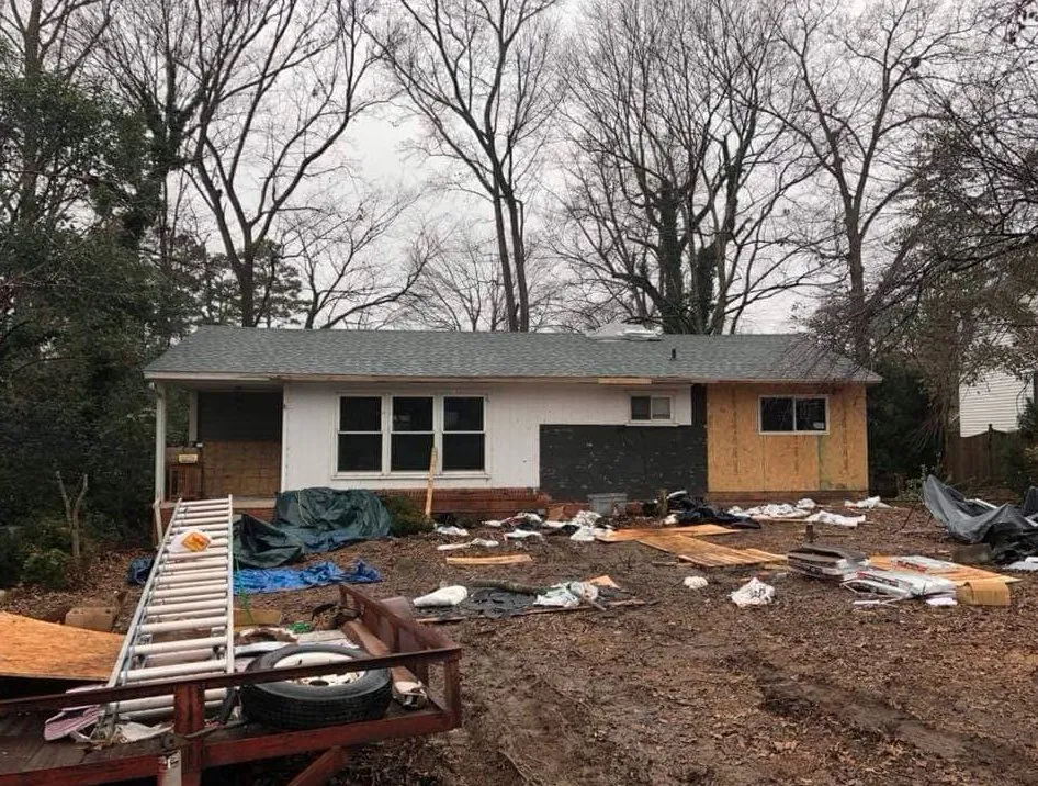 Custom yard cleanup service for year-round maintenance in Greensboro, NC by Affordable Grading and Hydroseeding