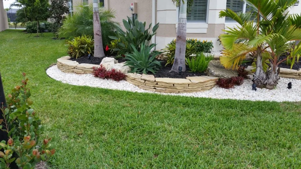 Custom landscape installation for homes in Delray Beach, FL by Affordable Landscaping