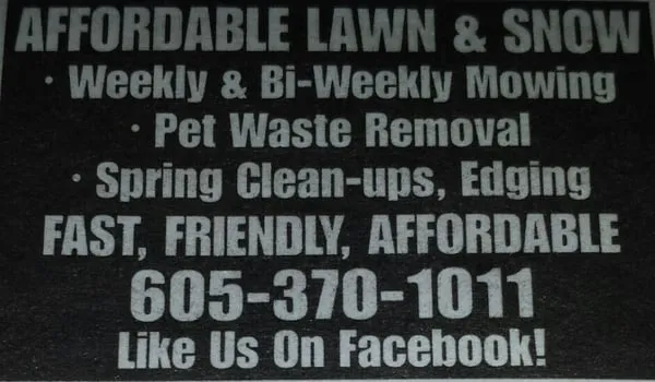 Affordable Lawn & Snow Logo