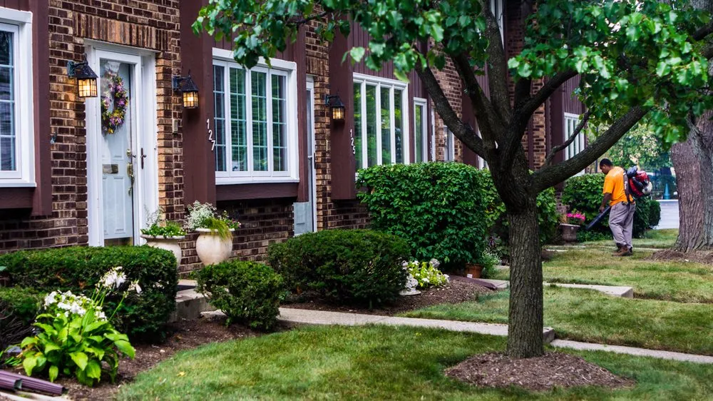 Professional lawn mowing service with custom design across West Chicago, IL - Affordable Lawn and Home Care