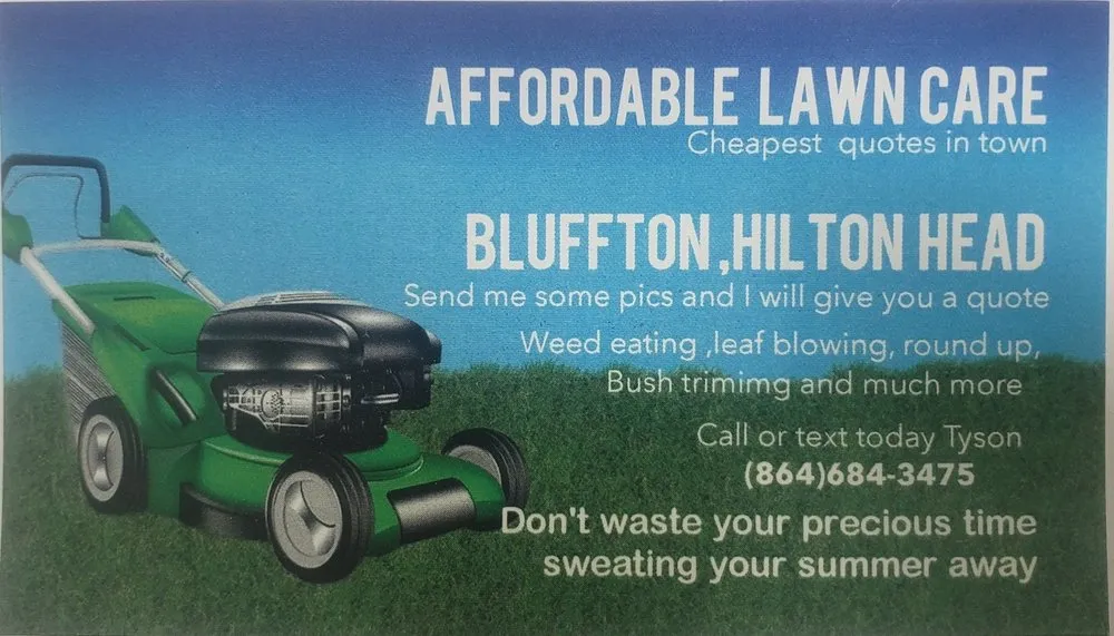 Local lawn mowing service experts serving Bluffton, SC - Affordable Lawn Care