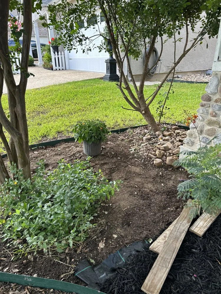 Local landscape installation in San Antonio, TX by Affordable Lawn Service