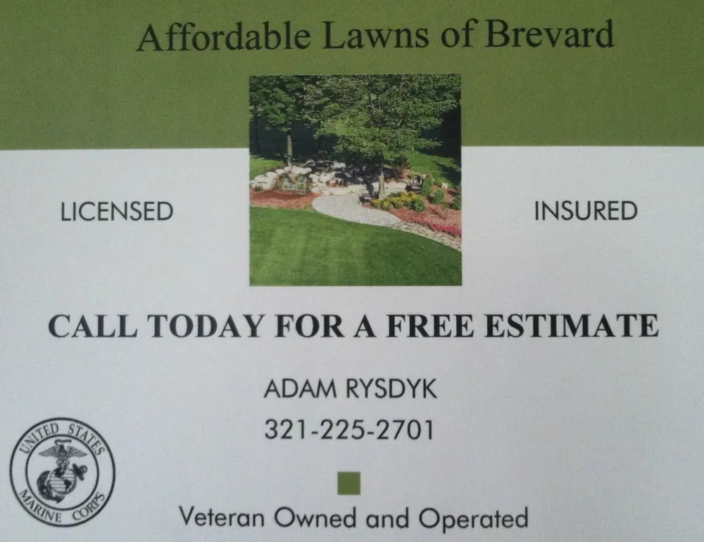 Custom residential landscaping for beautiful yards in Cape Canaveral, FL by Affordable Lawns Of Brevard