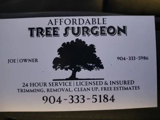 Affordable Tree Surgeon Logo