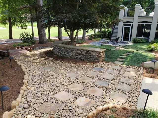 Custom garden landscaping in Marietta, GA - AFJ Landscaping