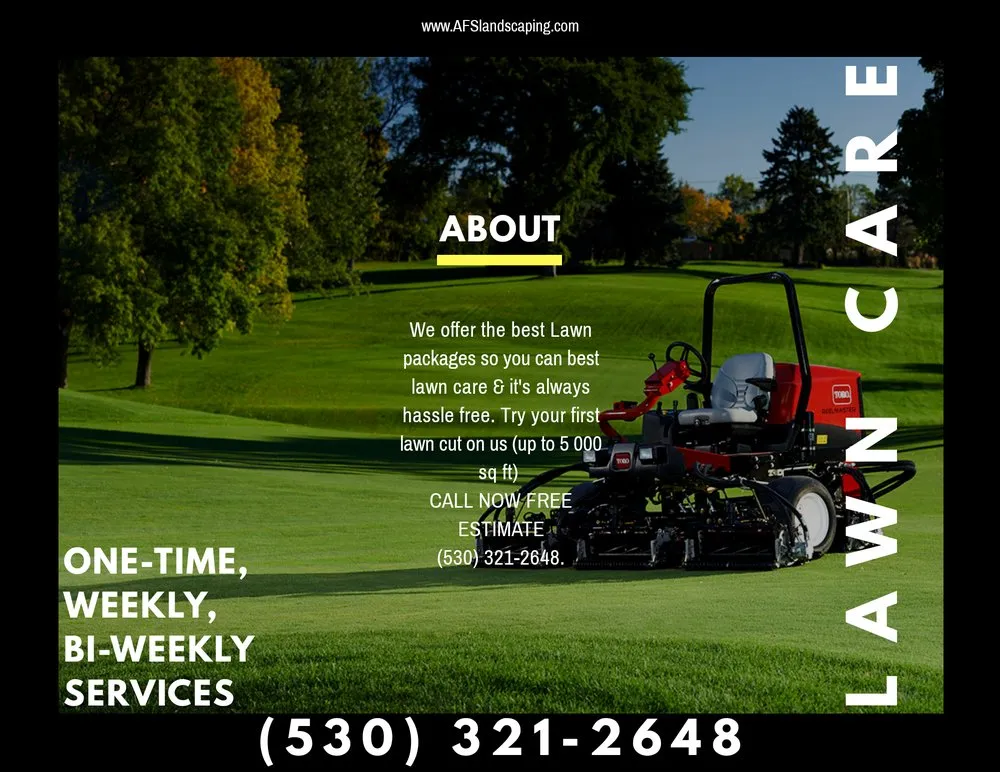 Trusted landscape design in paradise, CA - AFS Lawn Care & Landscape Pros