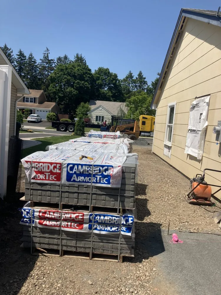 Custom landscape installation for beautiful yards in Keyport, NJ by AG Landscaping