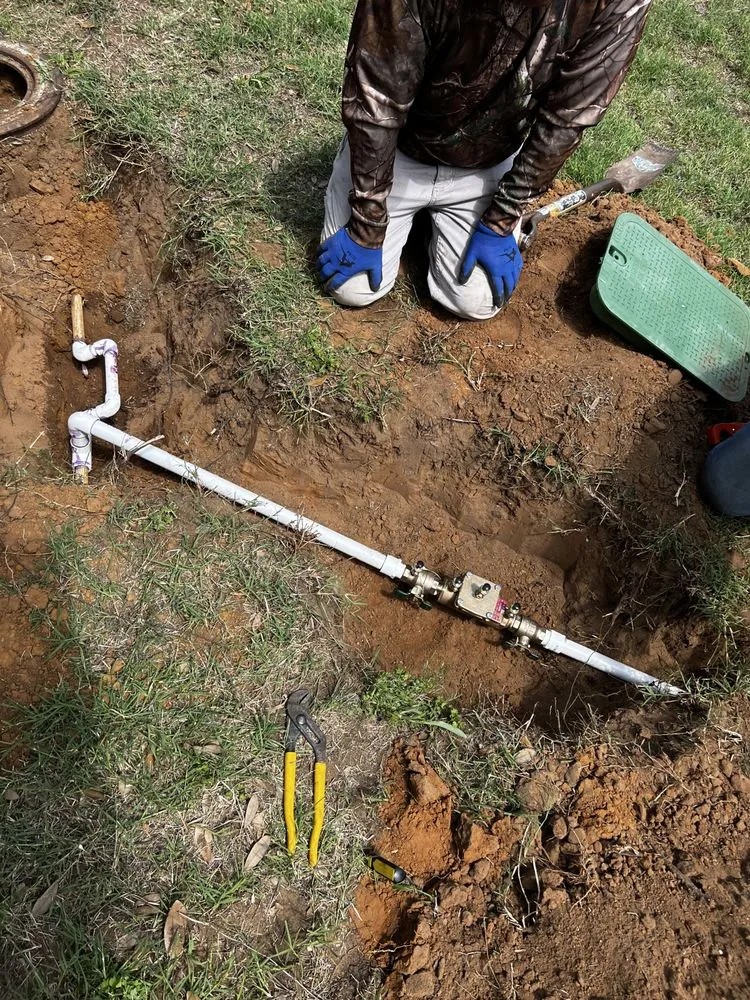 Custom yard cleanup service with custom design in Arlington, TX by Agape Landscape & Irrigation