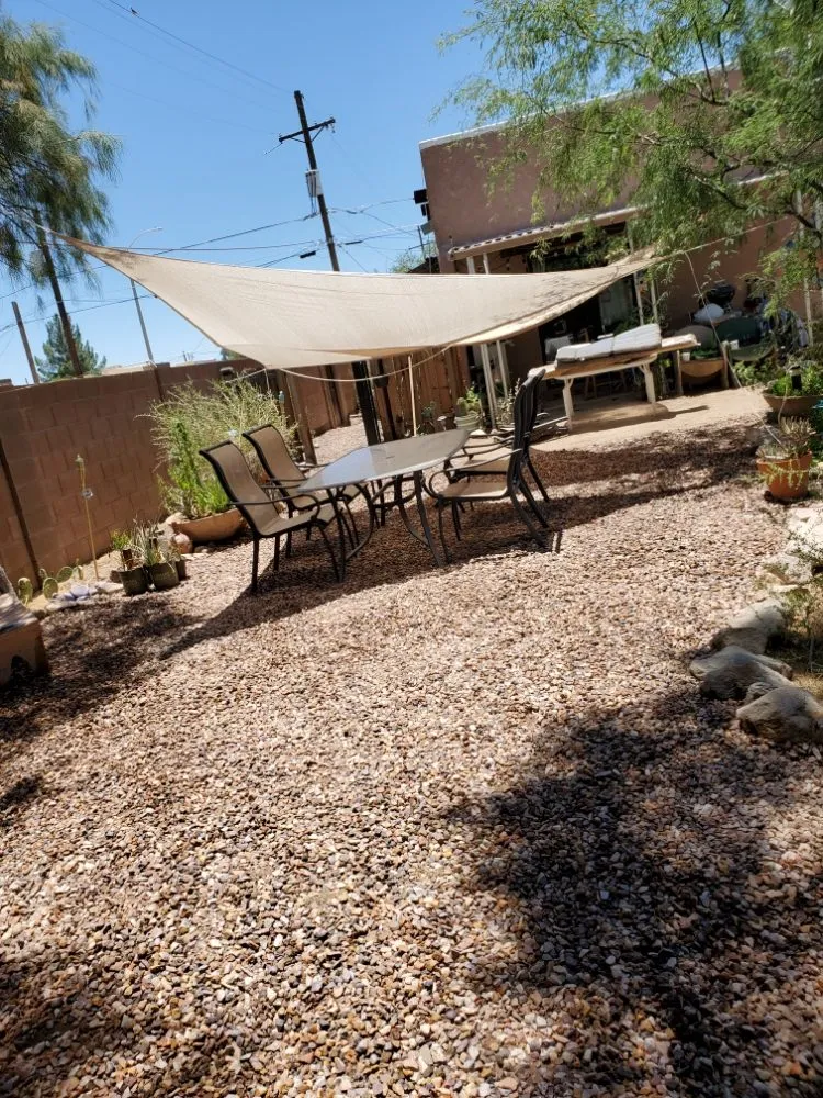 Reliable yard cleanup service for residential properties in Tucson, AZ by Agape Landscaping