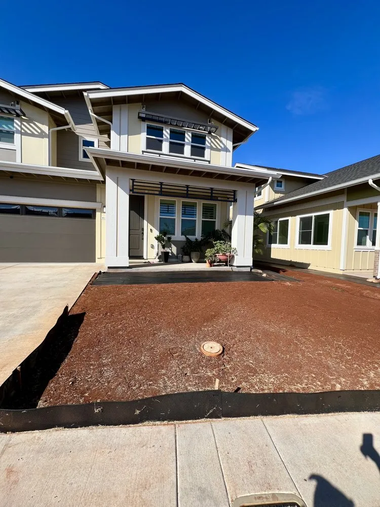 Custom landscape installation for homes in Kapolei, HI by Agape Outdoor Works