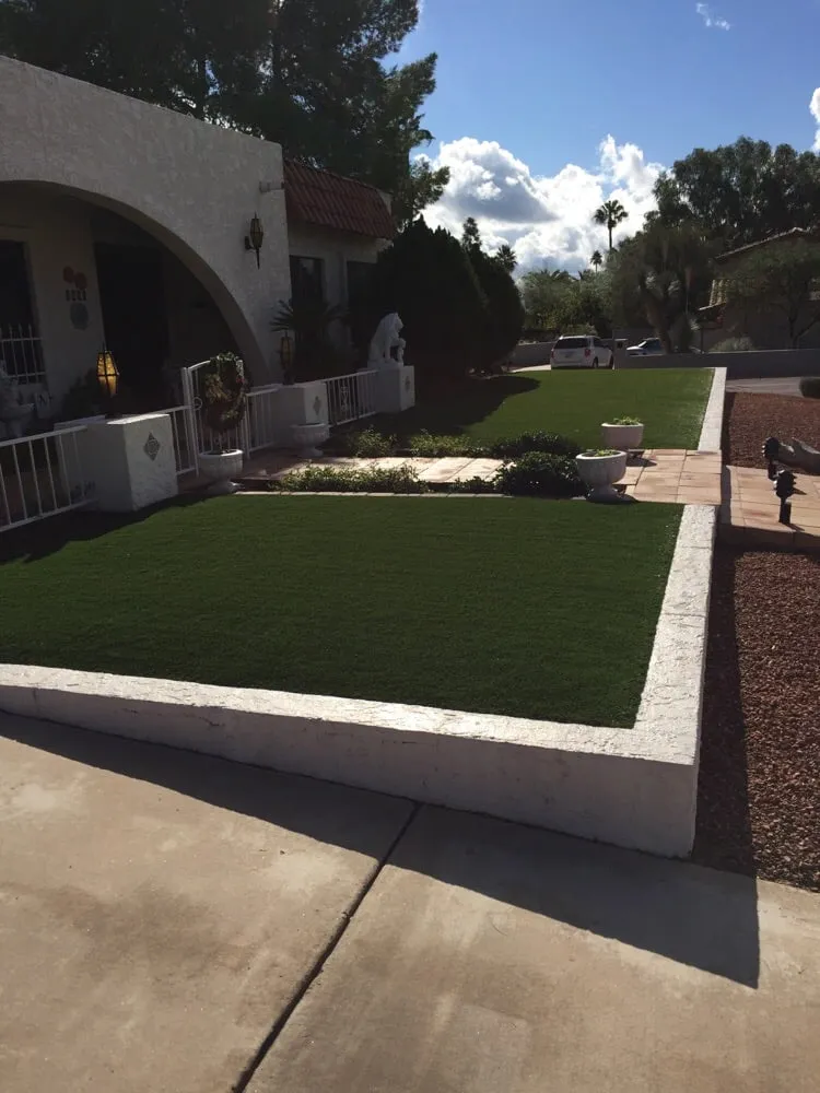 Reliable outdoor landscaping for residential properties in Peoria, AZ by Agape Turf