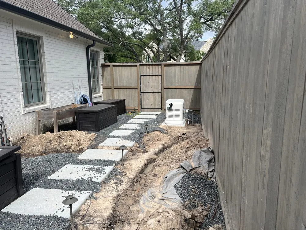 Professional landscape installation with custom design across Hockley, TX - Agave Electrical
