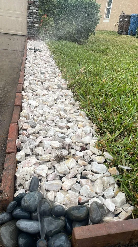 Expert yard maintenance with custom design in Haines City, FL by Agave Landscaping Service