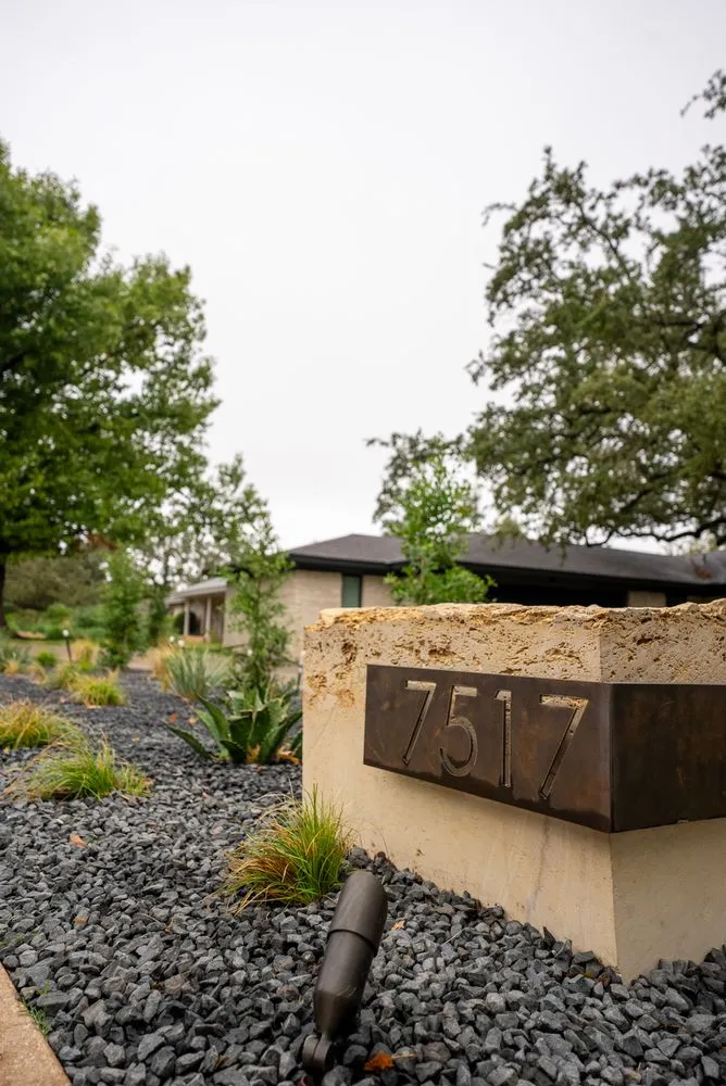 Local landscape installation in Georgetown, TX - Agave LD