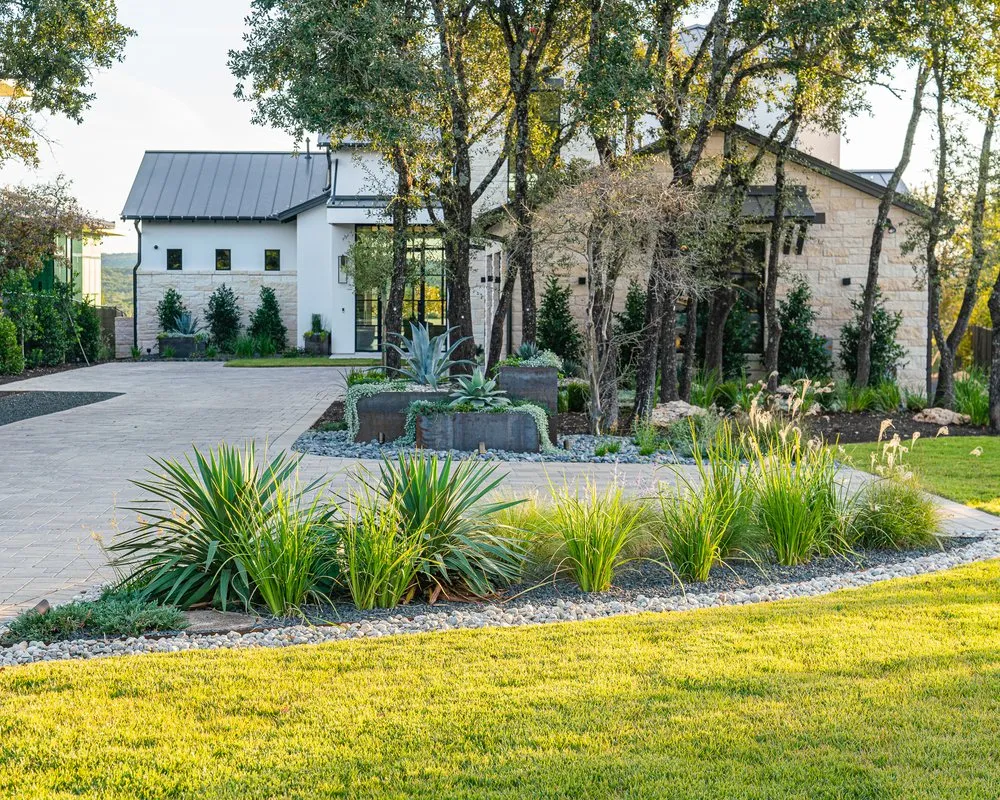 Custom residential landscaping for beautiful yards in Georgetown, TX by Agave LD