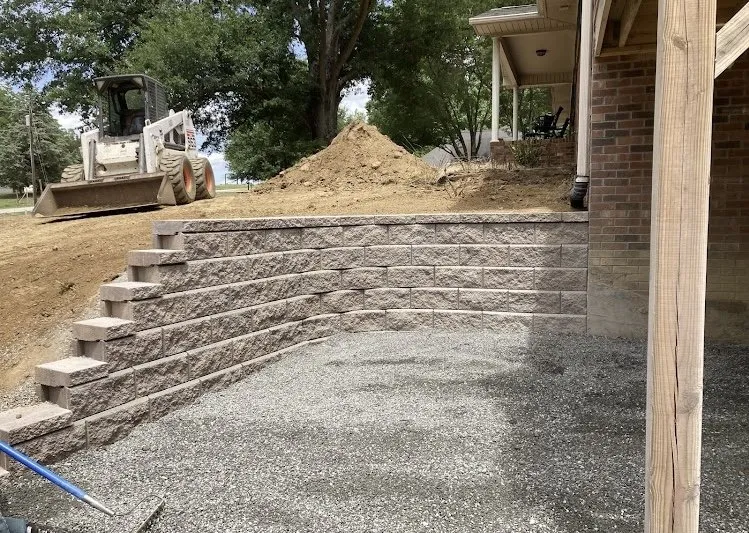 Local lawn care service with custom design in Gibsonville, NC by Ageless Hardscape & Stone