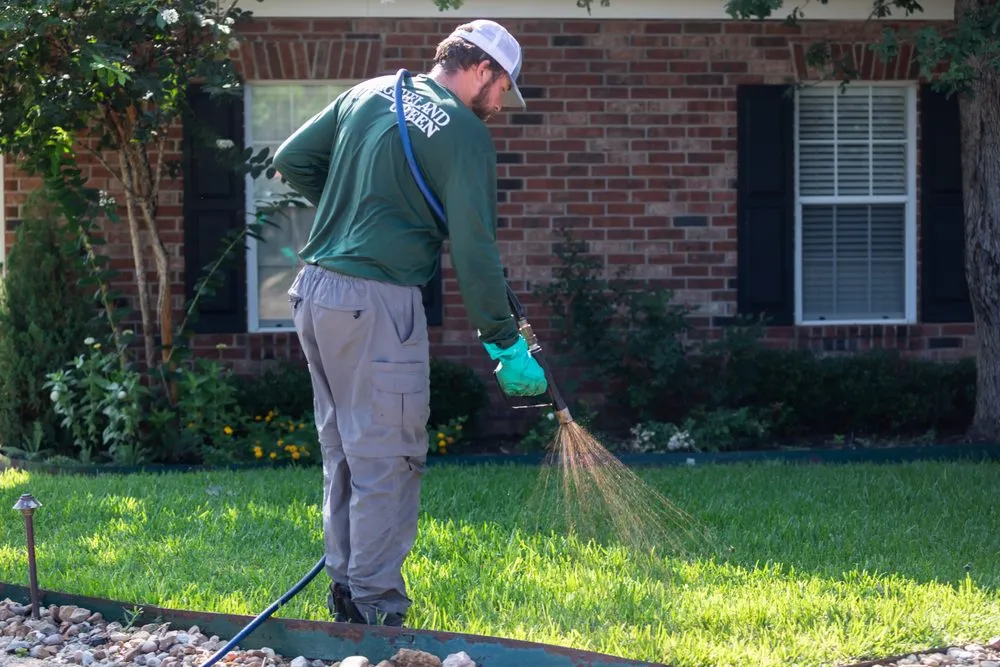 Affordable landscape installation for year-round maintenance in Tomball, TX by Aggieland Green
