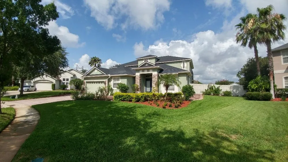 Custom yard cleanup service with custom design in Orlando, FL by Agricultural Technologies Group