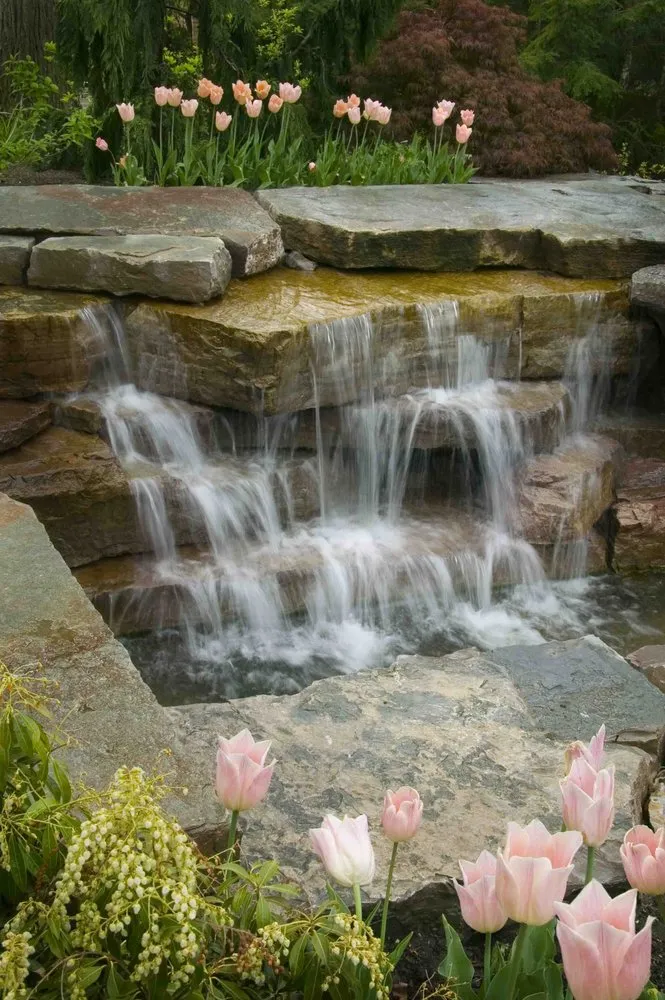 Custom landscape design with custom design across Sylvan Lake, MI - AguaFina Gardens International