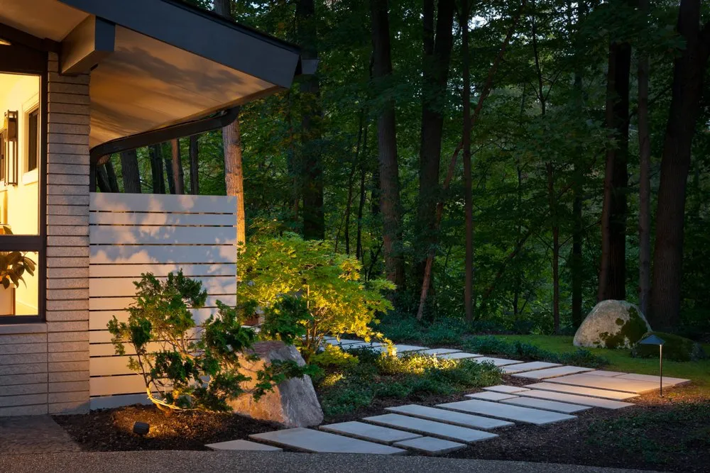 Custom landscape installation near you in Sylvan Lake, MI by AguaFina Gardens International