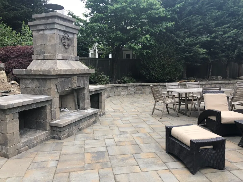 Professional lawn mowing service in Boise City, ID by Aguiar Pavers