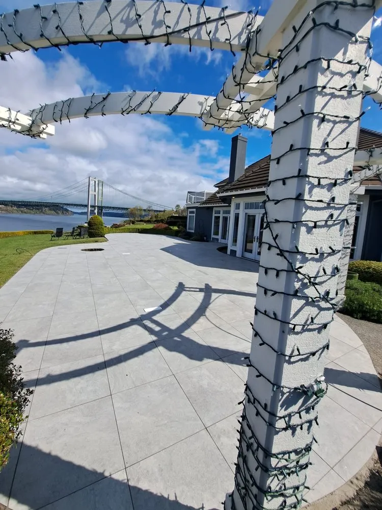 Custom lawn care service with custom design in Boise City, ID by Aguiar Pavers