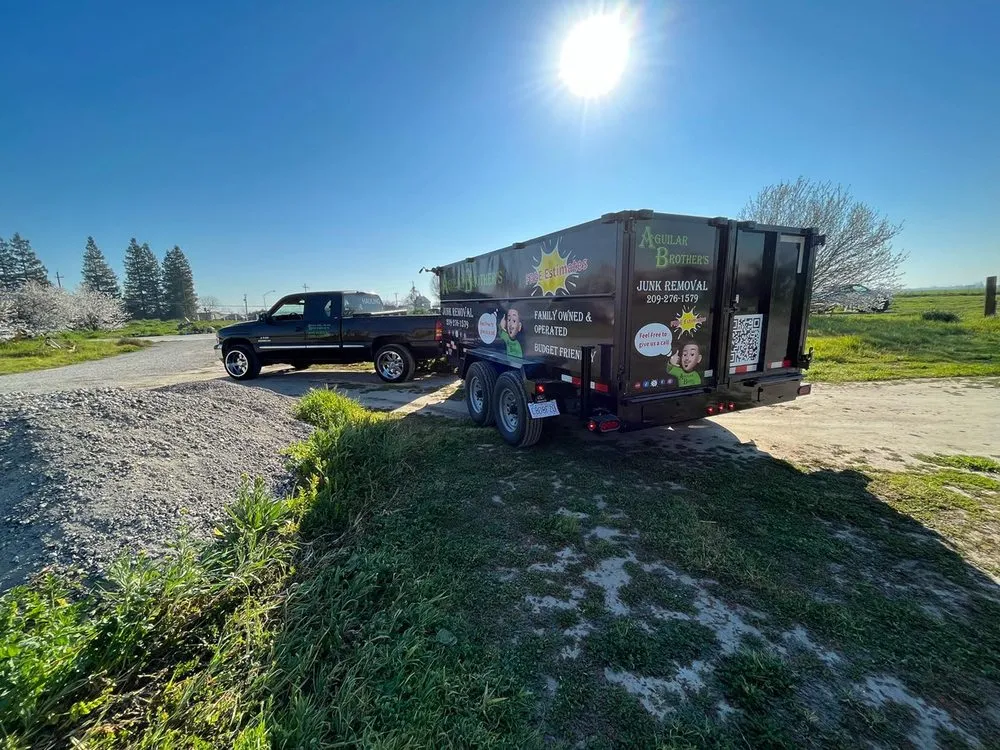 Trusted yard maintenance in Manteca, CA by Aguilar Brothers Junk Removal
