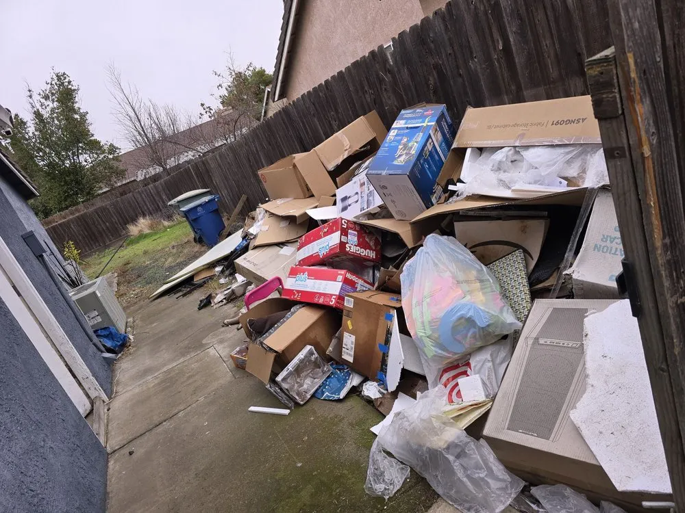 Professional landscape installation in Manteca, CA by Aguilar Brothers Junk Removal