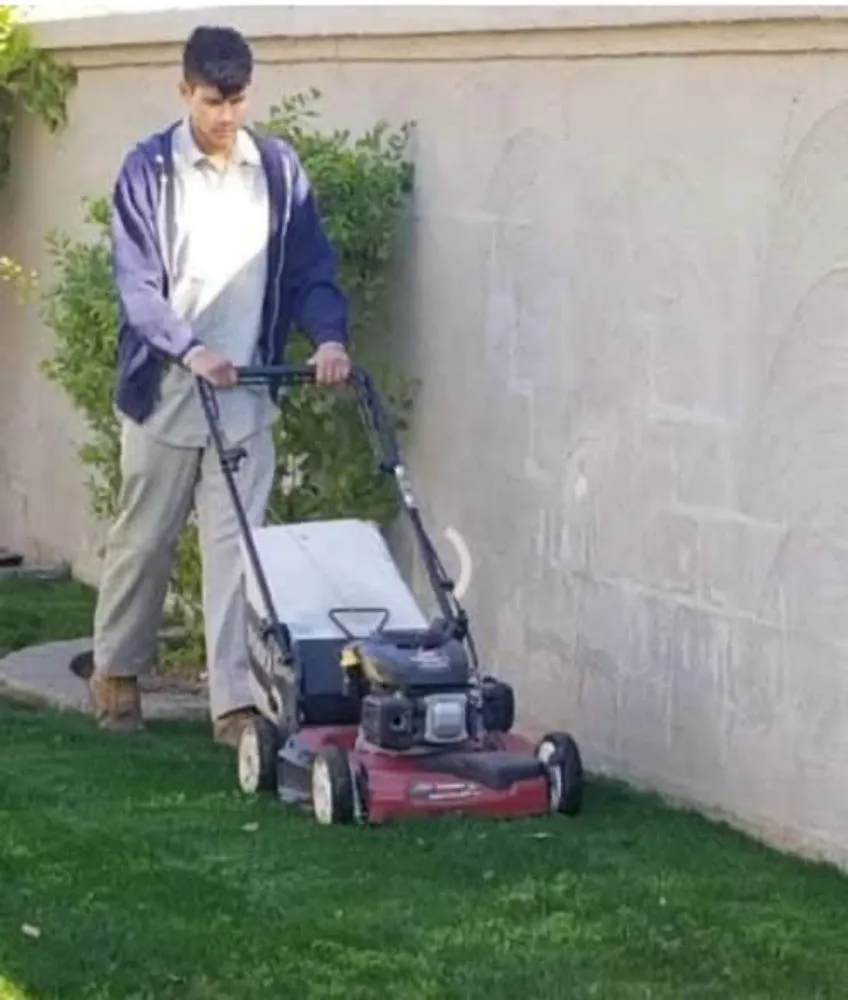 Professional outdoor landscaping with custom design in Mesa, AZ by Aguilar landscaping