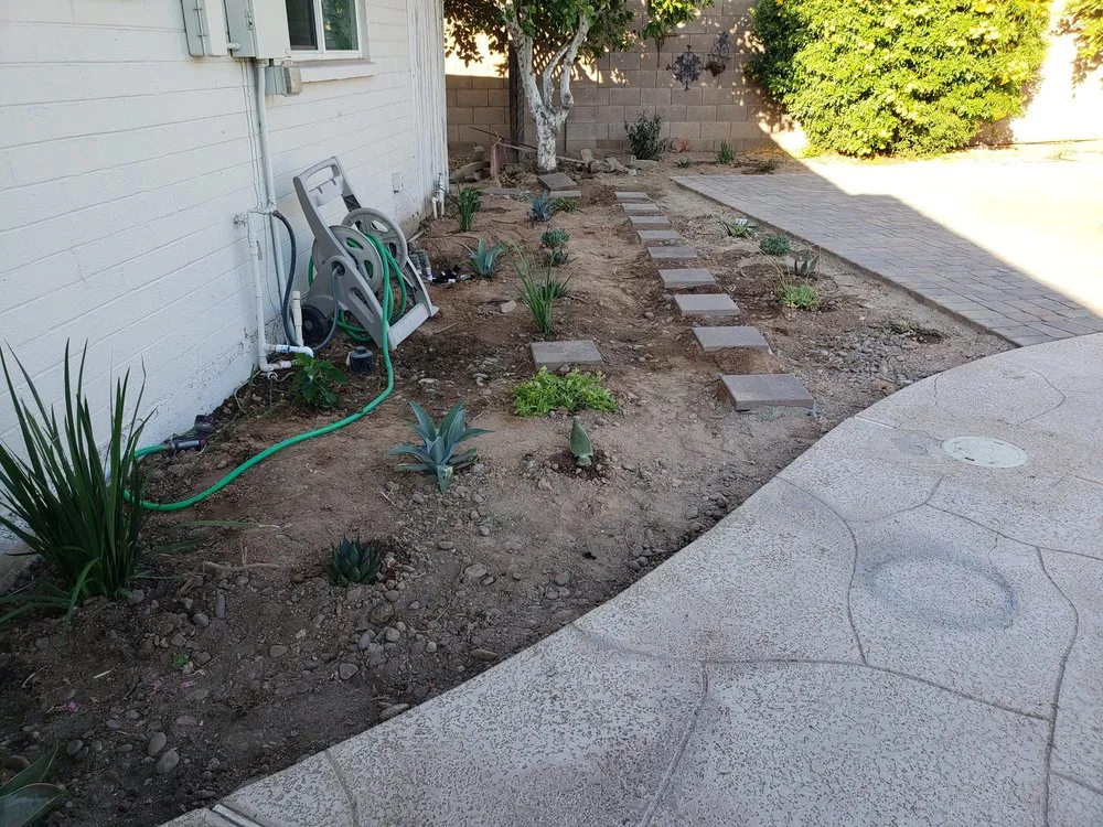 Custom outdoor landscaping in Phoenix, AZ by Aguilar Pavmore