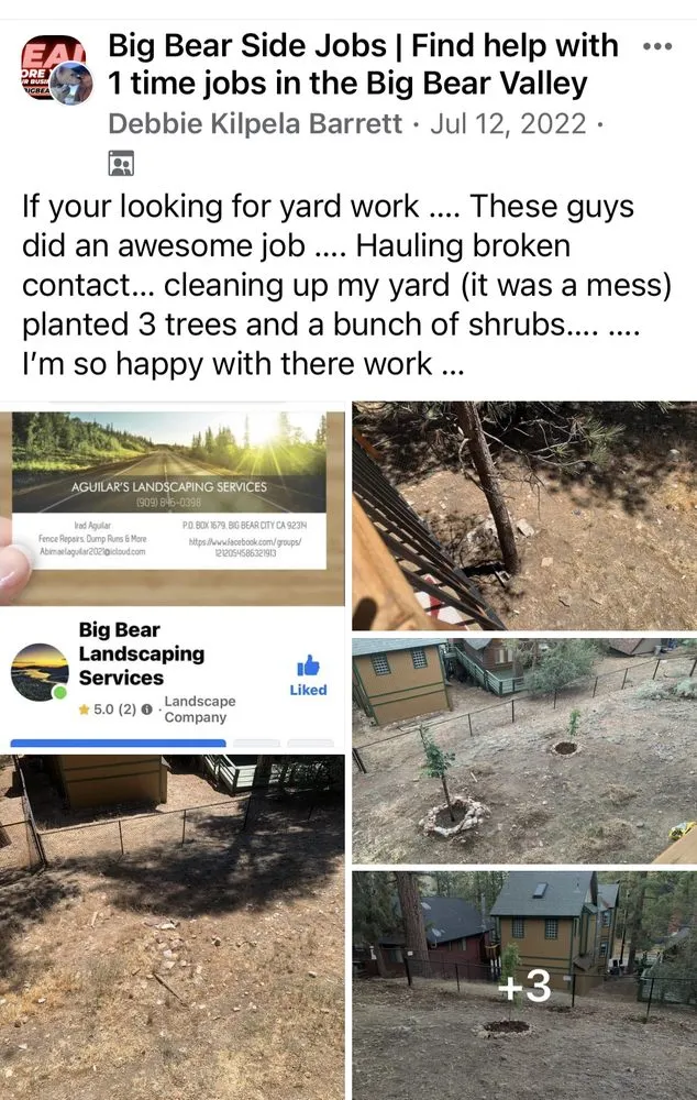 Trusted lawn mowing service experts serving Big Bear, CA - Aguilar’s Landscaping Services