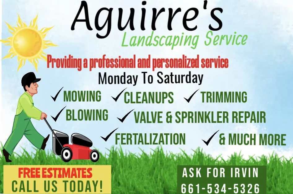 Custom lawn mowing service experts serving Santa Clarita, CA - Aguirre’s Landscaping Service