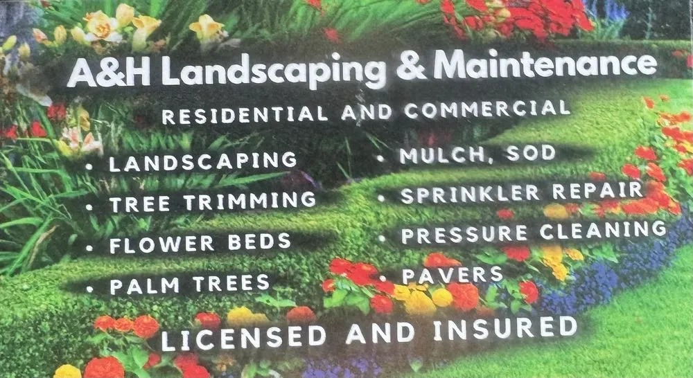 Reliable lawn mowing service experts serving Lake Worth Beach, FL - A&H Landscaping & Maintenance