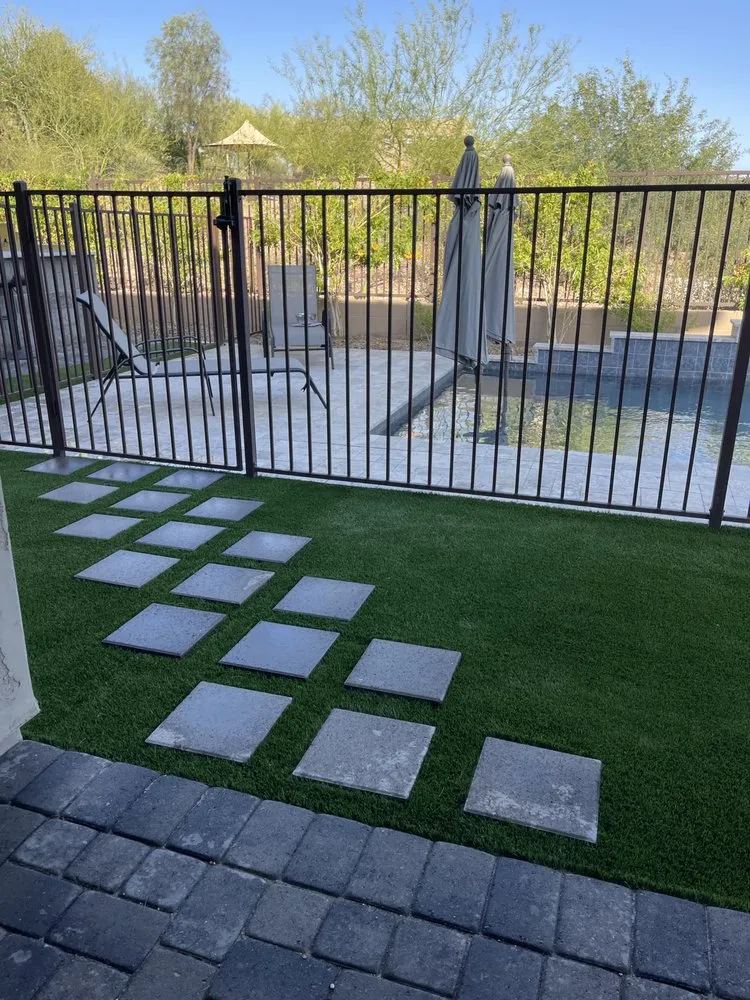 Trusted lawn mowing service for residential properties in Phoenix, AZ by A.H. Landscaping