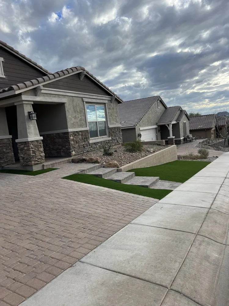 Professional outdoor landscaping for residential properties in Phoenix, AZ by A.H. Landscaping