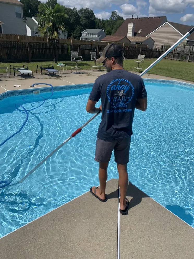 Expert residential landscaping in Suffolk, VA by Ahoy Pools