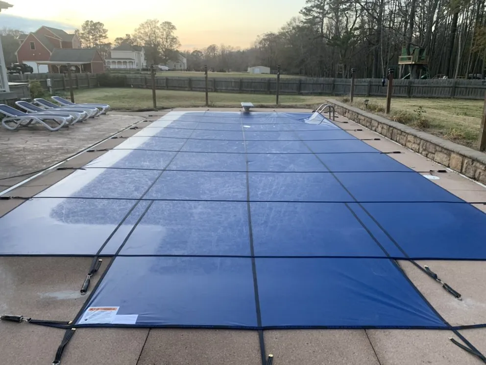 Trusted lawn mowing service with custom design in Suffolk, VA by Ahoy Pools