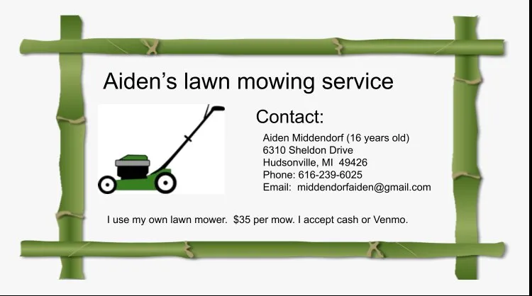 Custom landscaping services near you across Hudsonville, MI - Aiden’s lawn mowing service