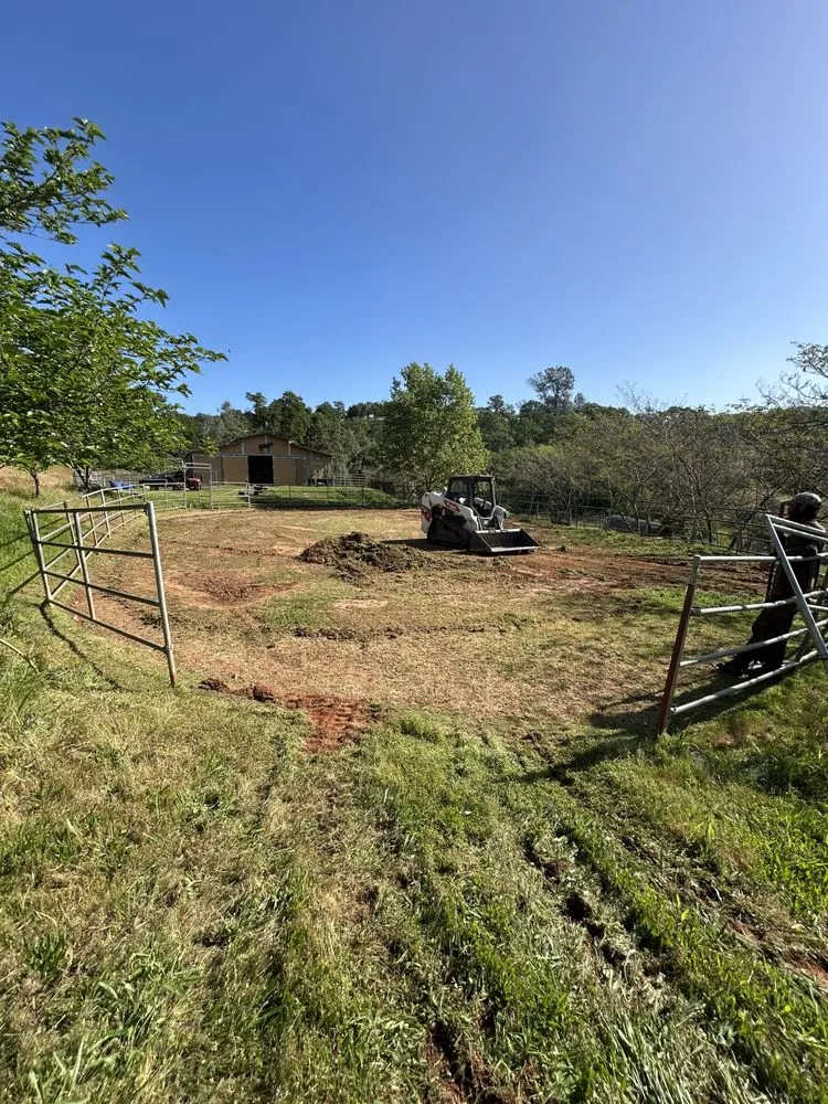 Custom outdoor landscaping for homes in Oroville, CA by AIM Excavation