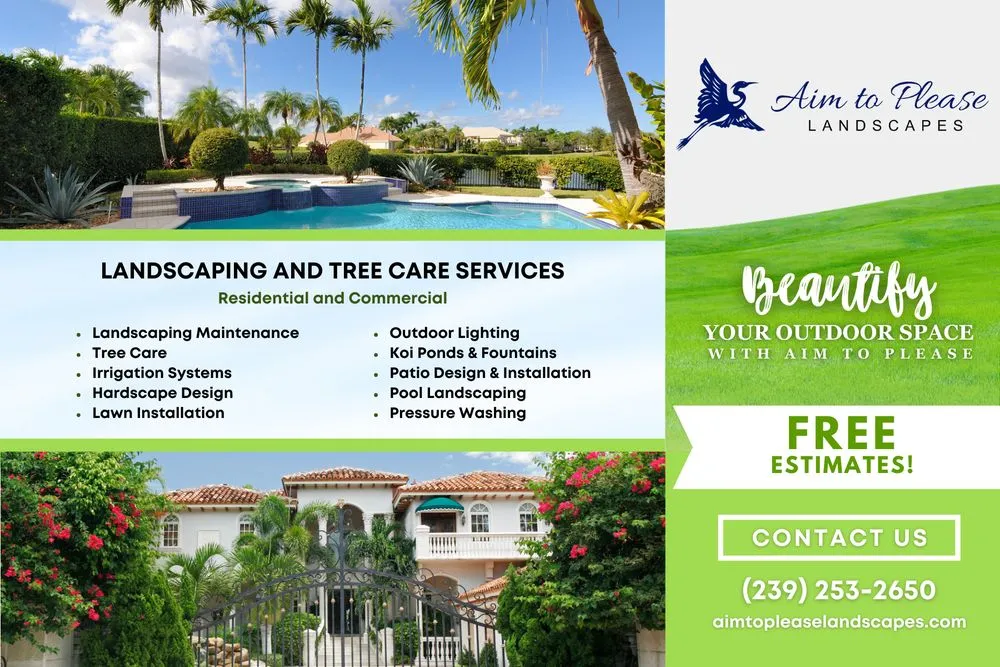 Custom lawn care service experts serving Naples, FL - Aim To Please Landscapes