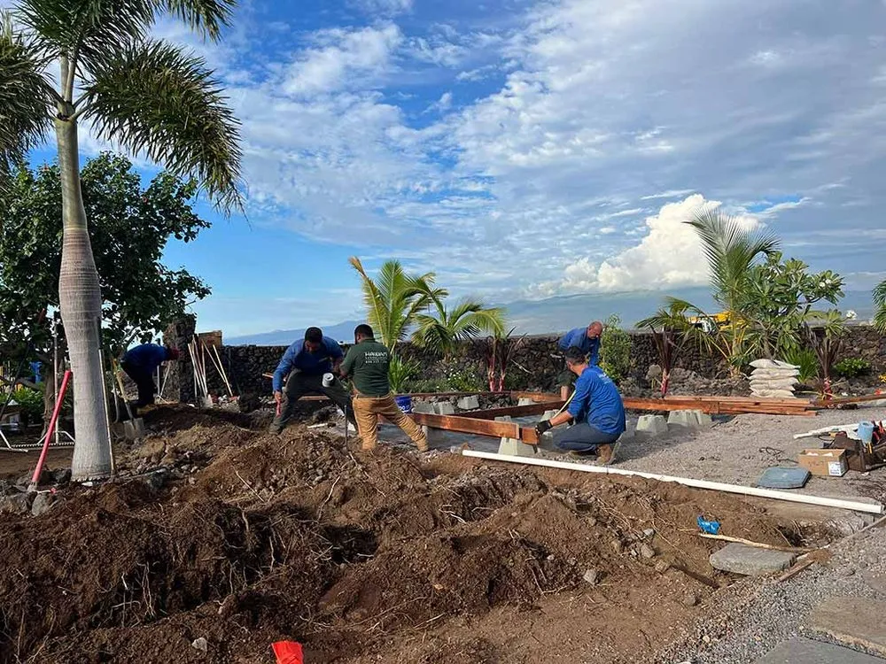 Trusted landscape installation for residential properties in Kailua-Kona, HI by Aina Landscaping