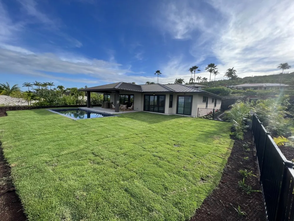 Custom residential landscaping in Puako, HI by Aina Terra Permascapes