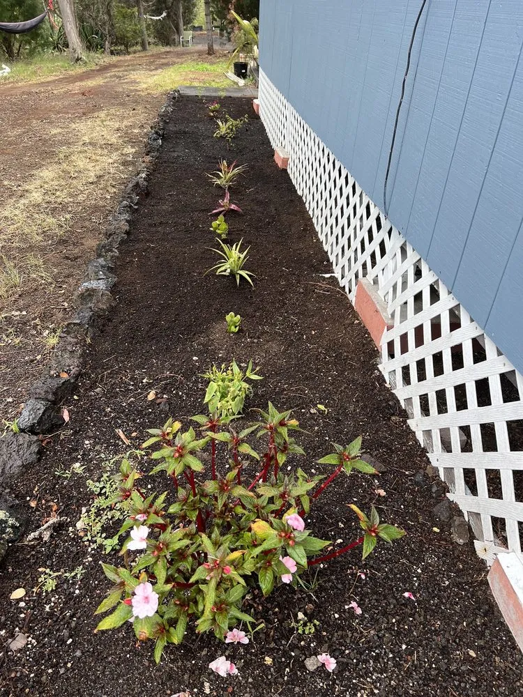 Custom garden landscaping in Puako, HI by Aina Terra Permascapes