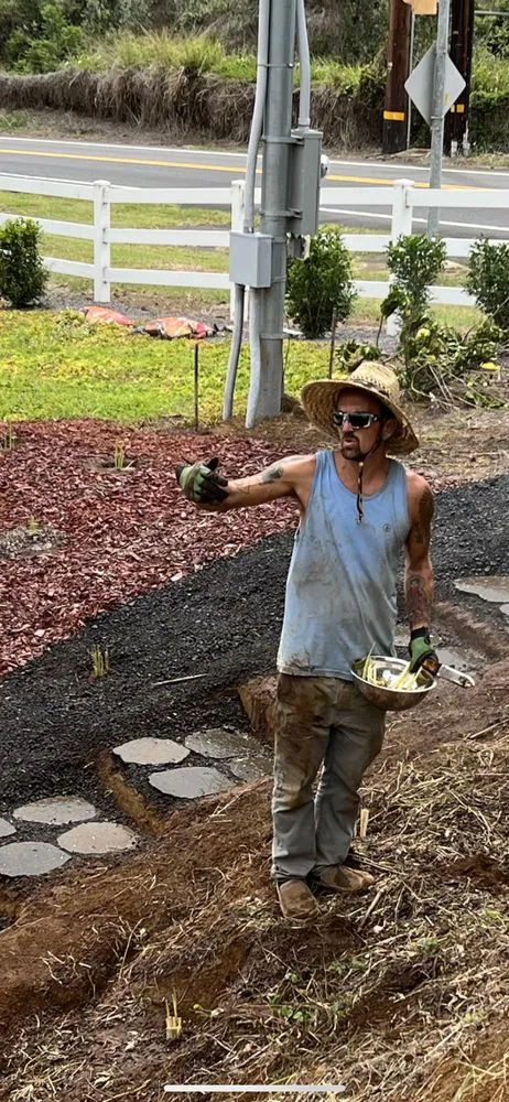 Affordable lawn mowing service with custom design across Puako, HI - Aina Terra Permascapes