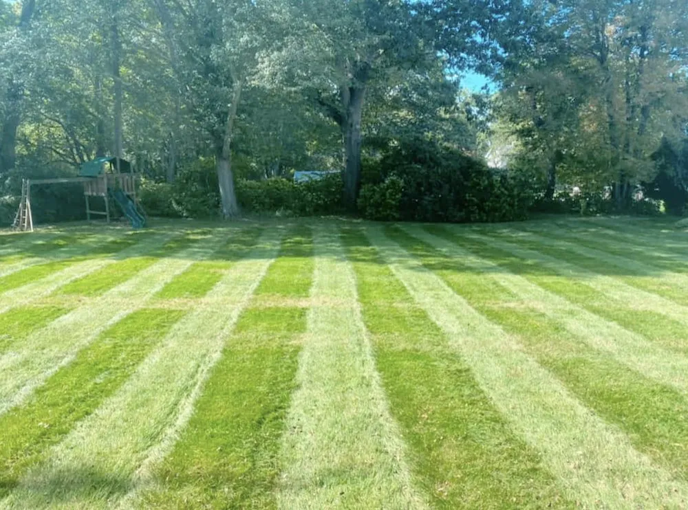 Top-rated lawn mowing service with custom design in Quaker Hill, CT by Airtime Landscaping