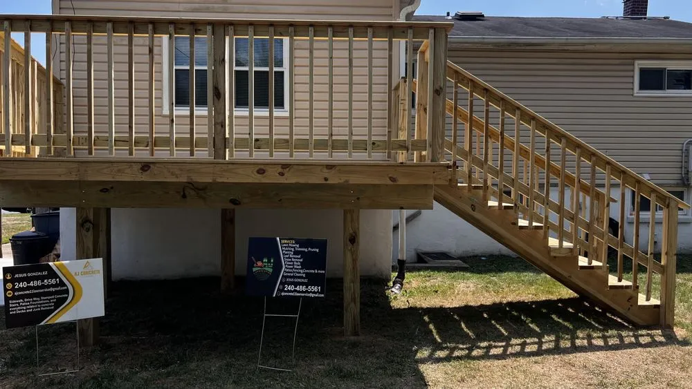 Professional landscape design for residential properties across Elkridge, MD - AJ Concrete Contractor