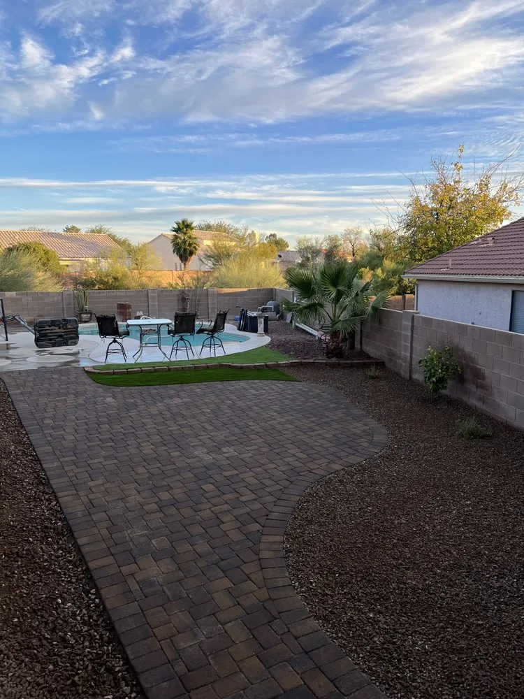 Custom landscape design in Tucson, AZ by A&J Hardscapes