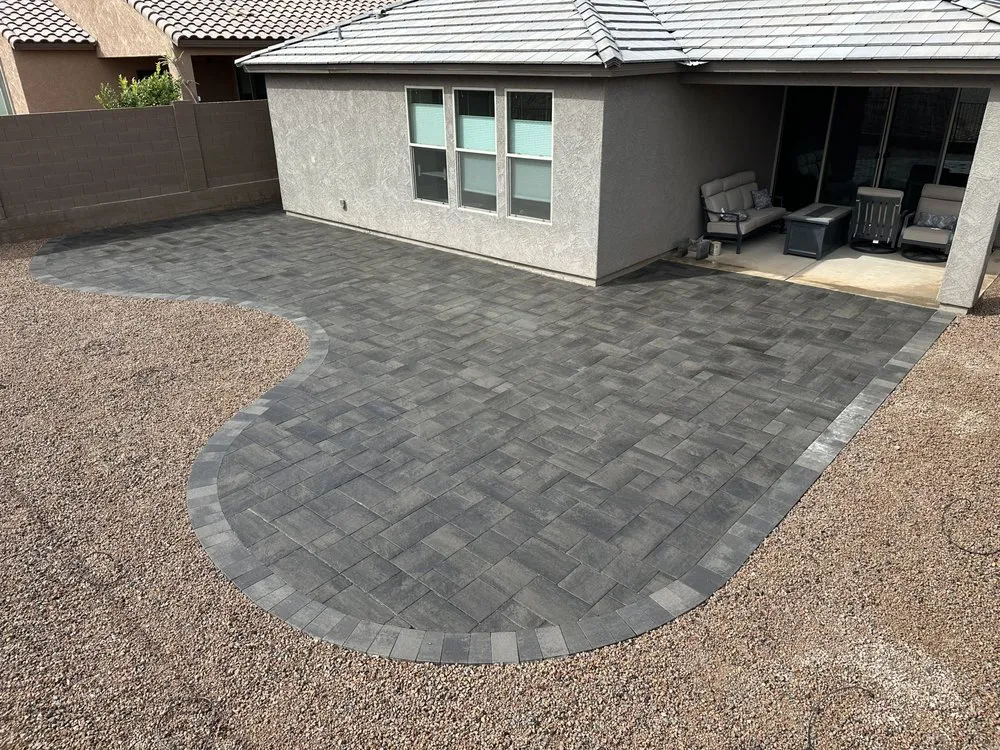 Trusted lawn mowing service with custom design in Tucson, AZ by A&J Hardscapes